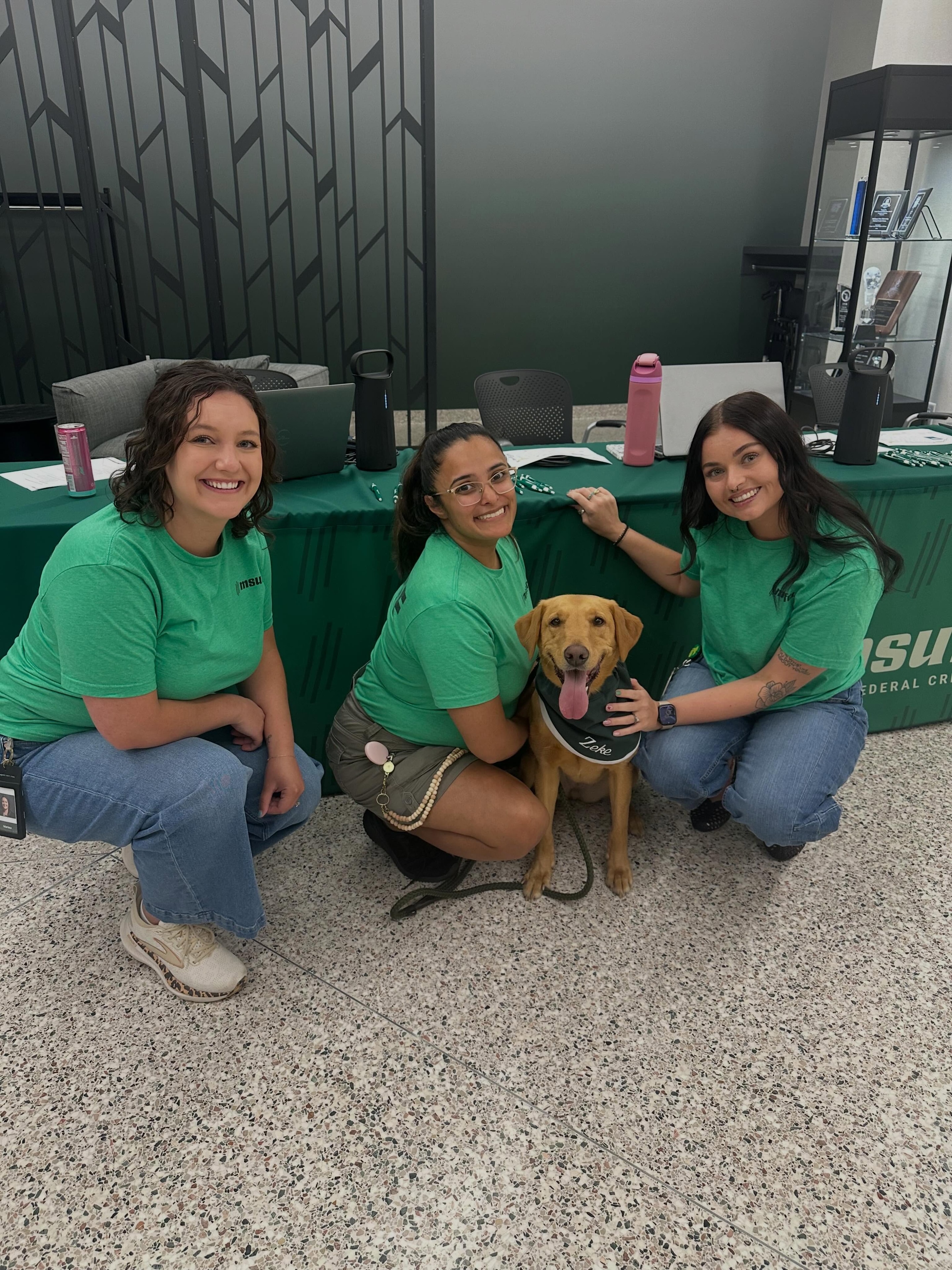Zeke with MSU Federal Credit Union team